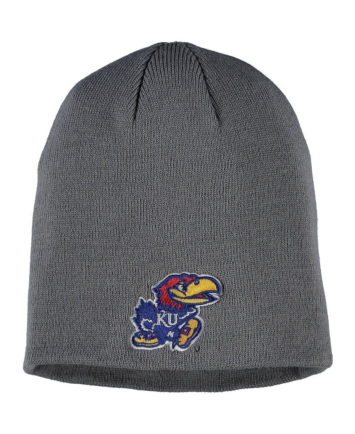 

Мужская серая вязаная шапка Kansas Jayhawks EZDOZIT Top of the World