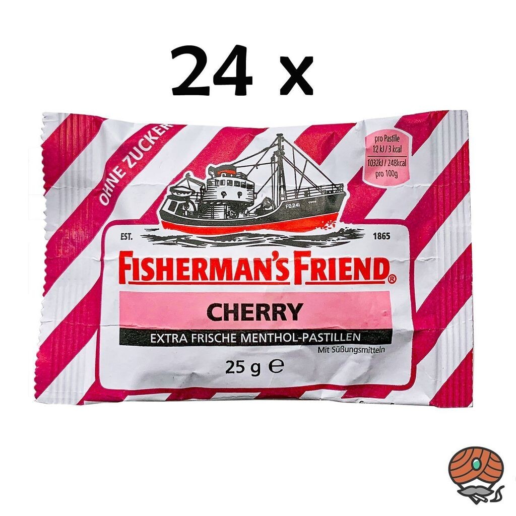 

Fishermans Friend Дикая вишня без сахара 24 пакетика по 25г Cfp Brands