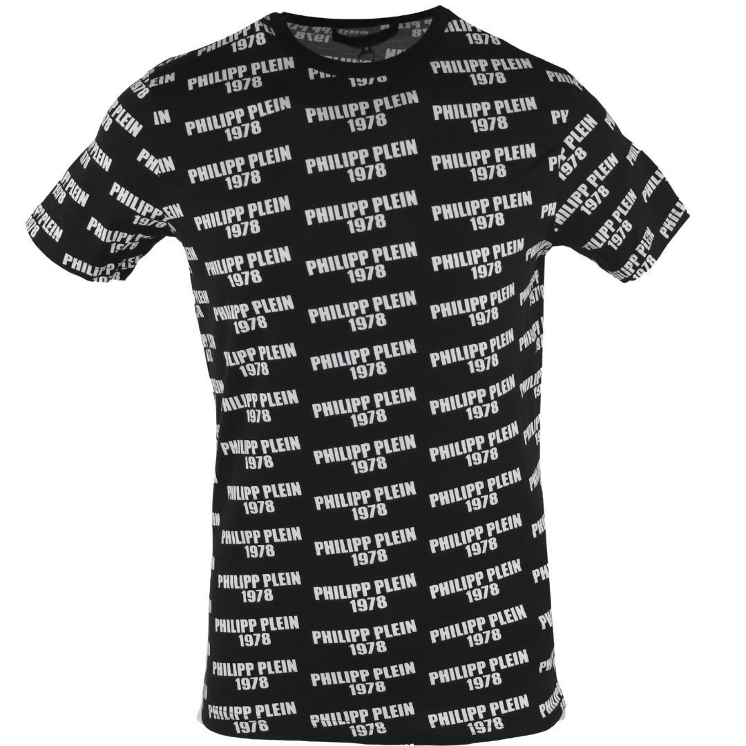 Черная футболка с логотипом 1978 года Philipp Plein, черный philipp plein солнцезащитные очки philipp plein 043m 9mb [philipp plein 043m 9mb]