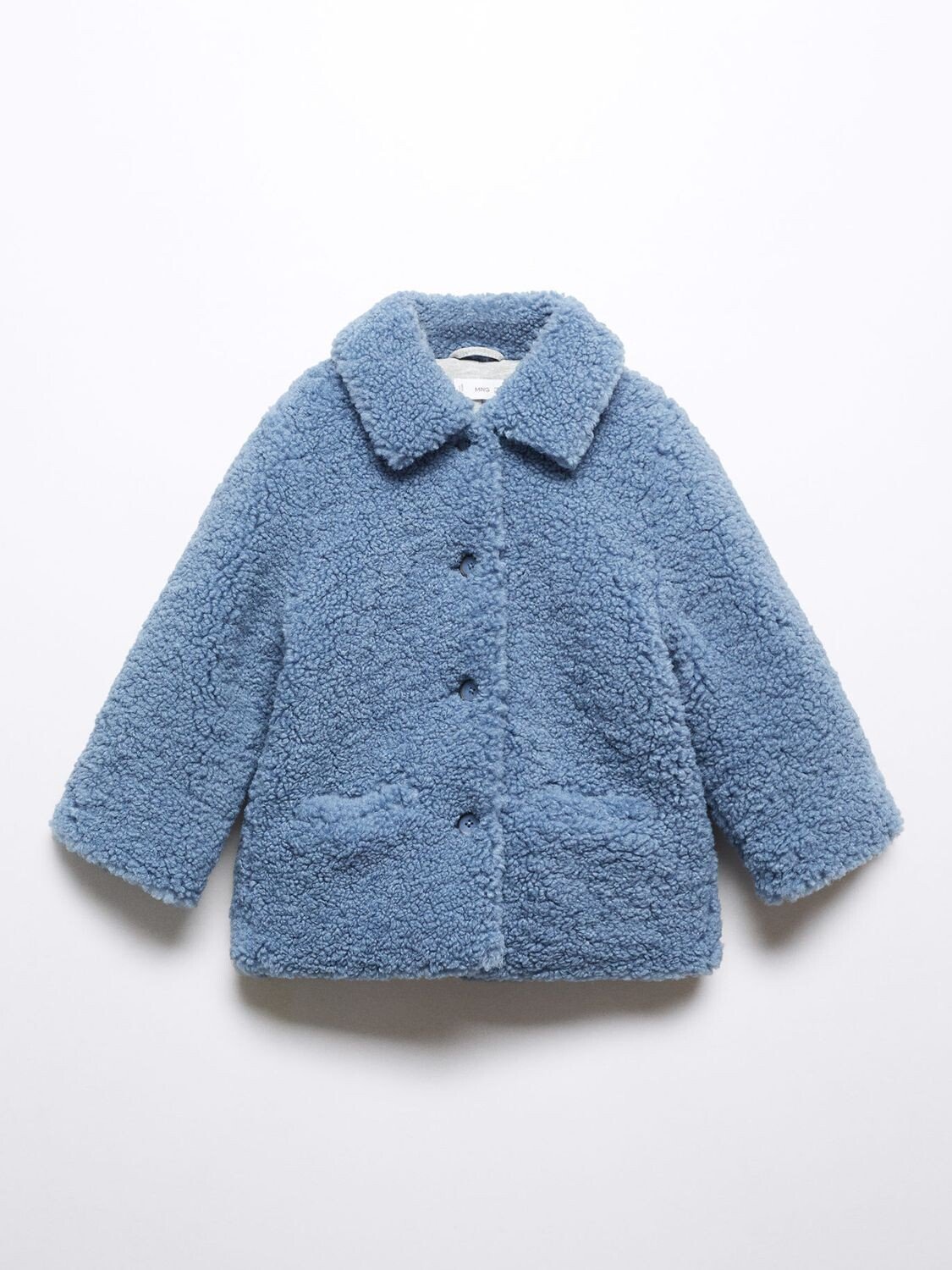 

Пальто из искусственной дубленки Baby Bleu Mango, светло-пастельный синий