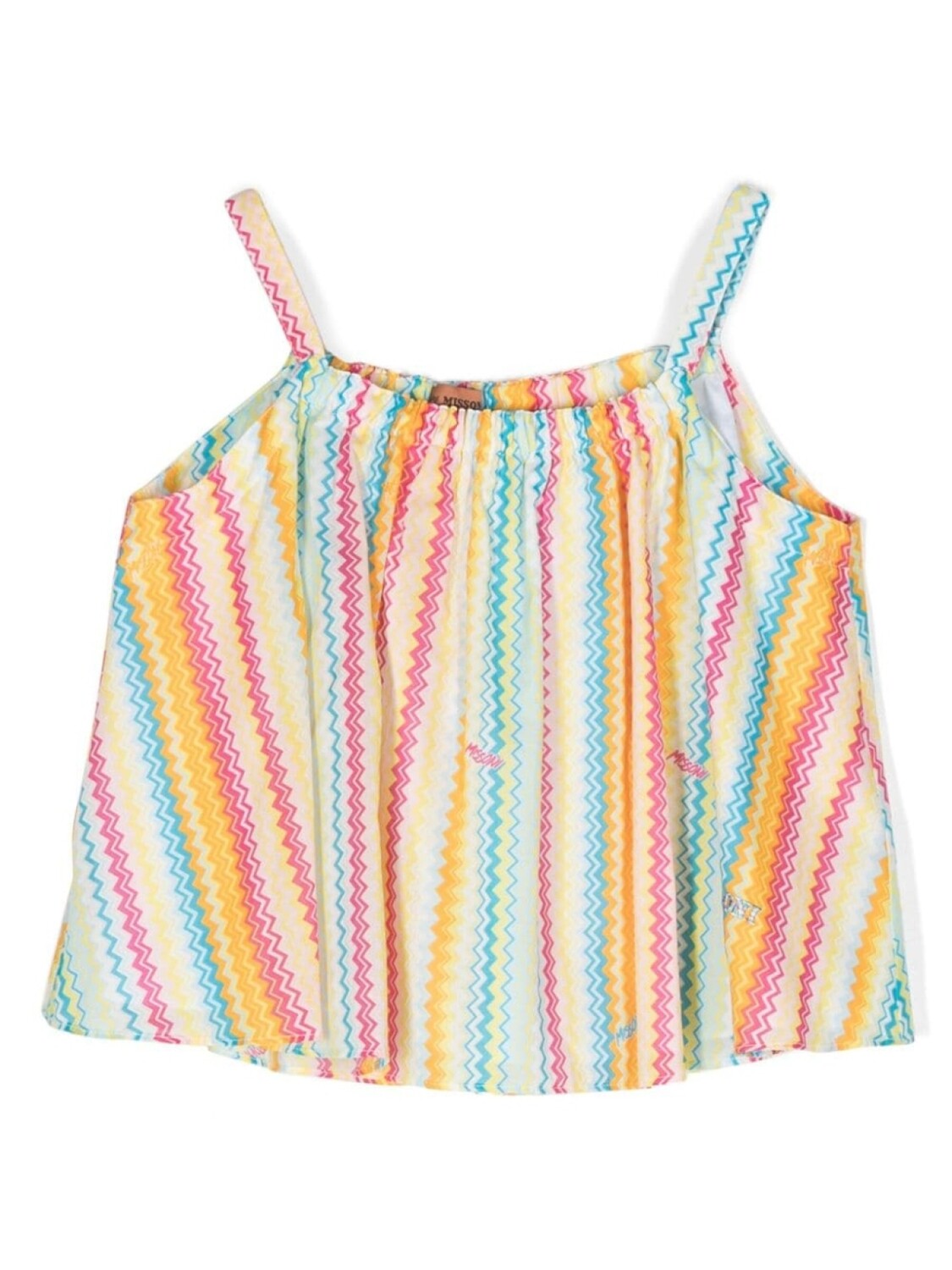

Missoni Kids топ с принтом зигзаг, белый