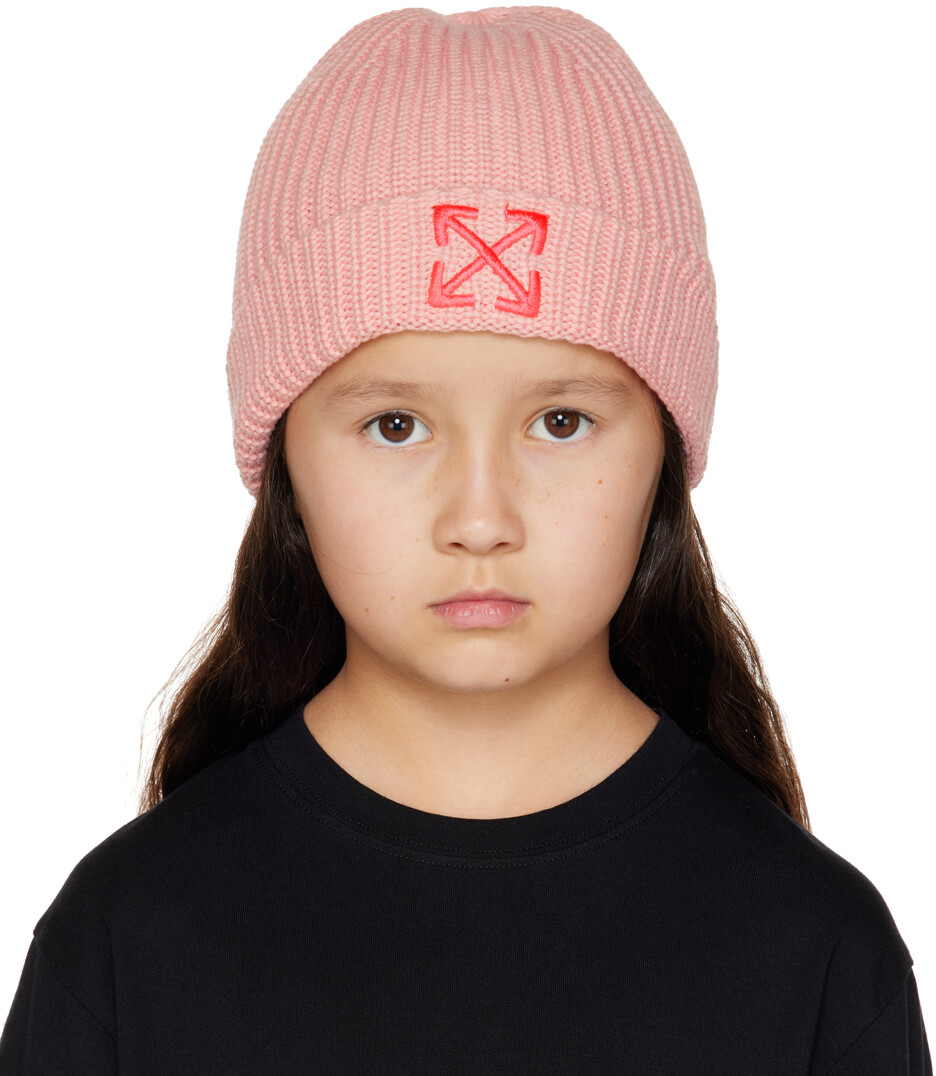 

Off-White Kids Розовая шапка со стрелками