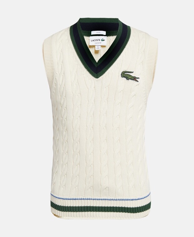 

Пуловер без рукавов Lacoste, белый