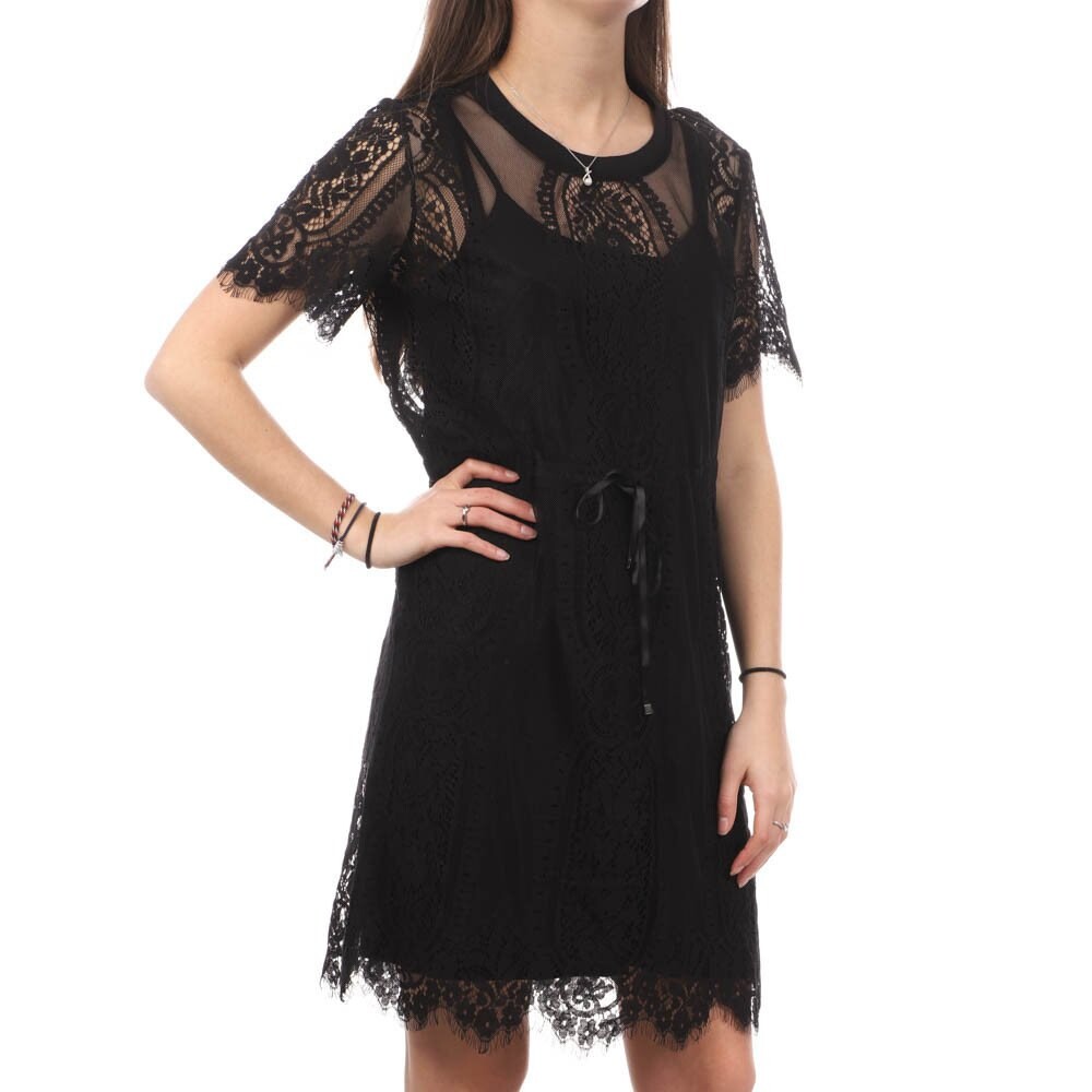 

Платье с коротким рукавом Teddy Smith Lace, черный