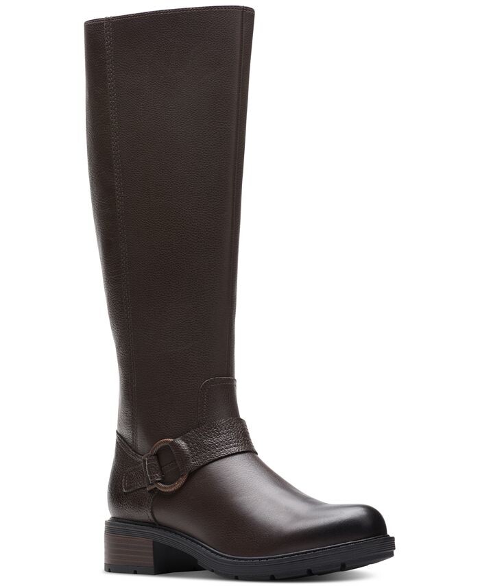 

Сапоги для верховой езды Hearth Rae Harness с пряжками Clarks, коричневый