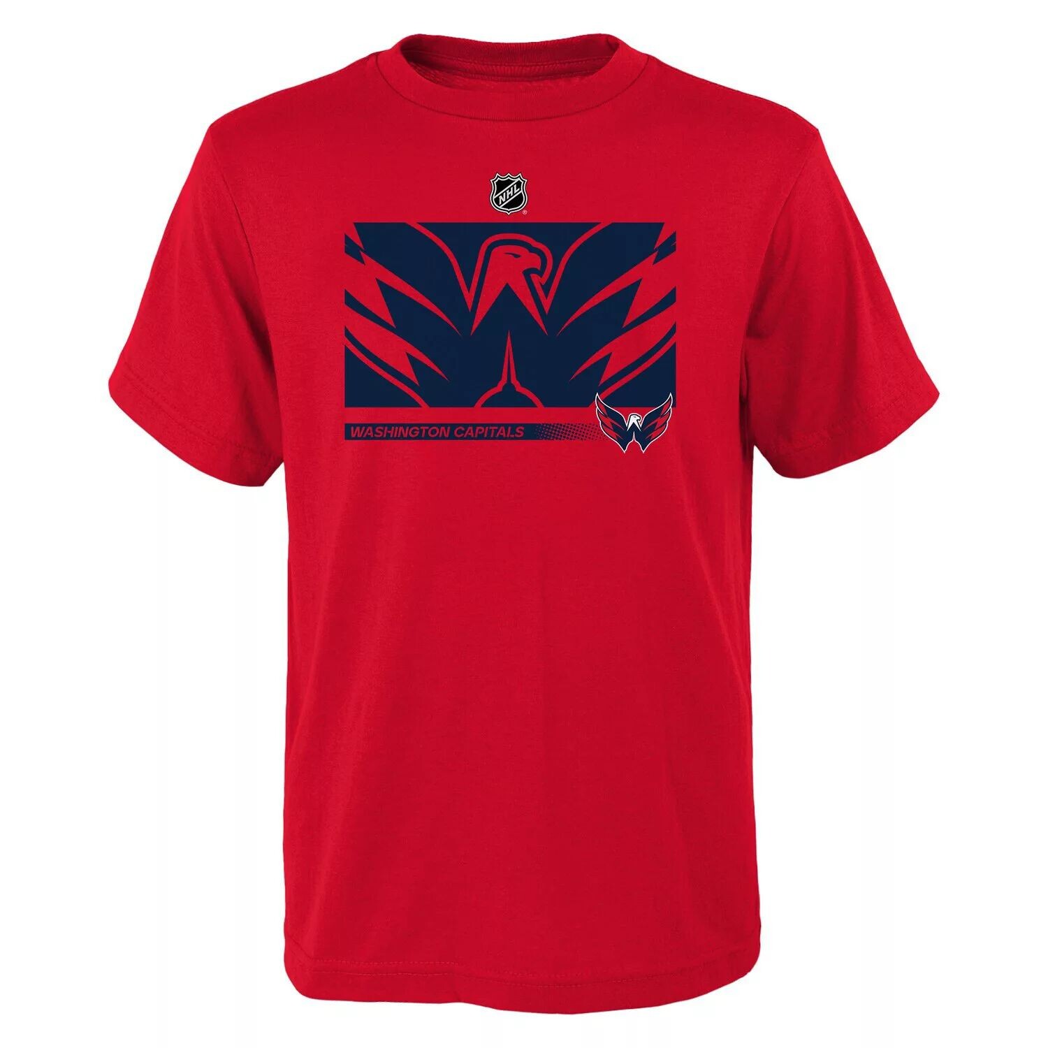 

Молодежная красная футболка Washington Capitals Authentic Pro Secondary Fanatics
