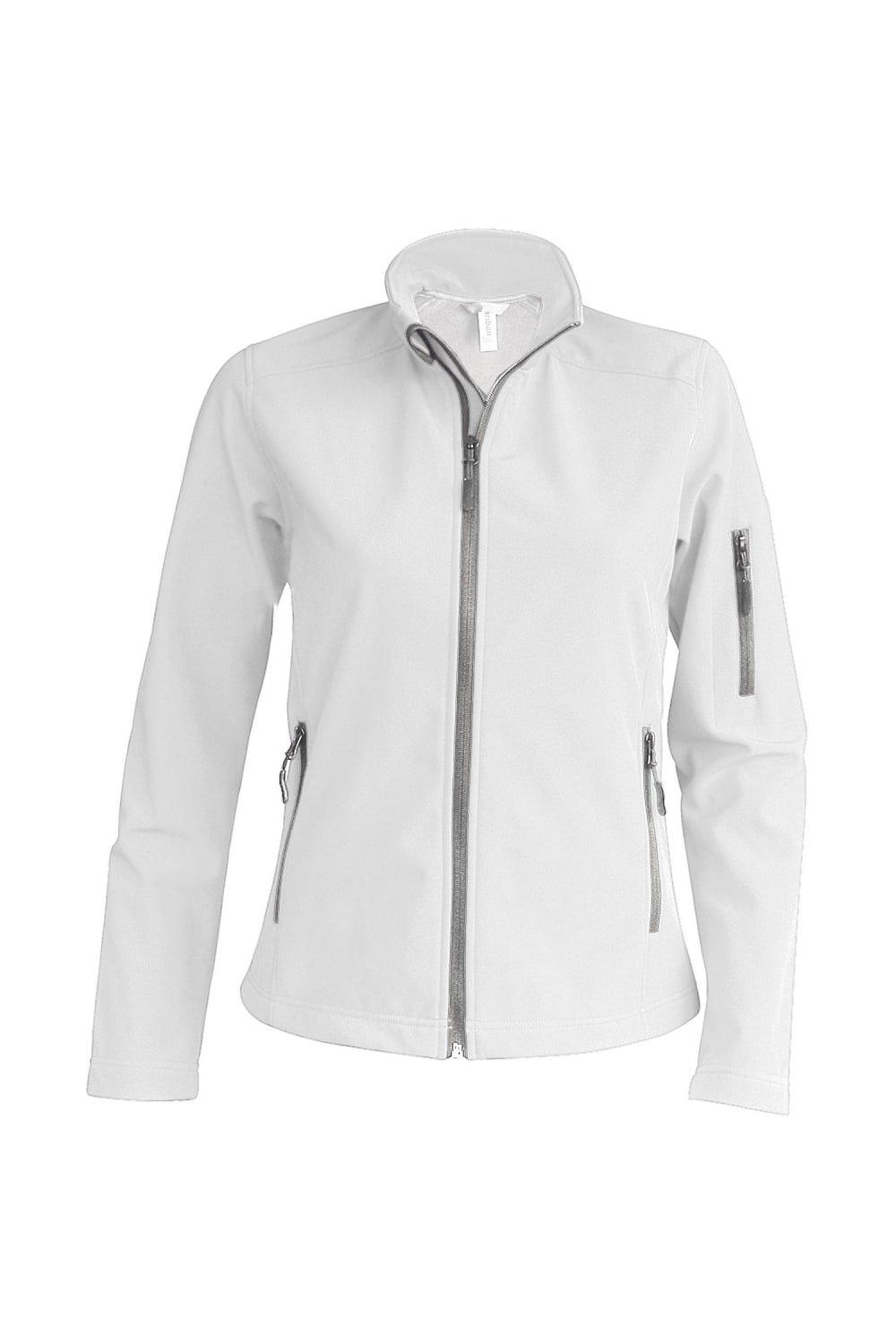 цена Современная трехслойная куртка Softshell Performance Kariban, белый