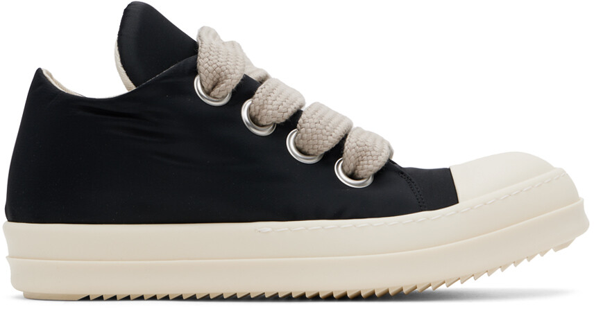 

Черные кружевные низкие кроссовки Jumbo Puffer Rick Owens Drkshdw