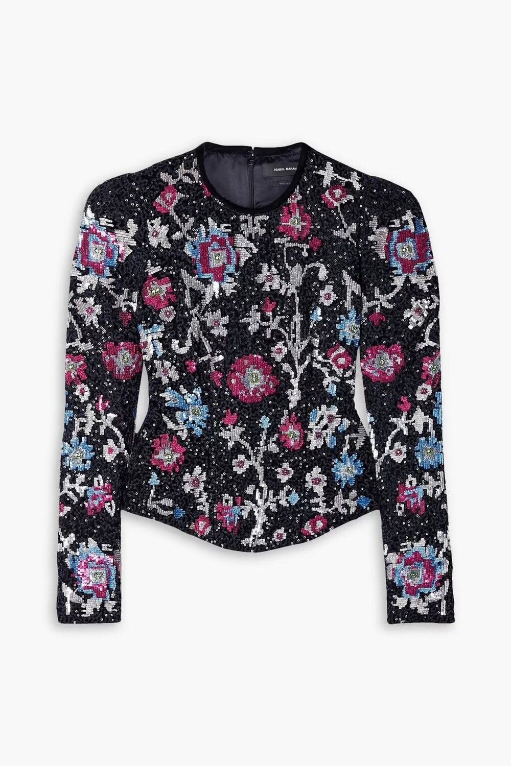 

Бархатная блузка Milawen с декором Isabel Marant, черный