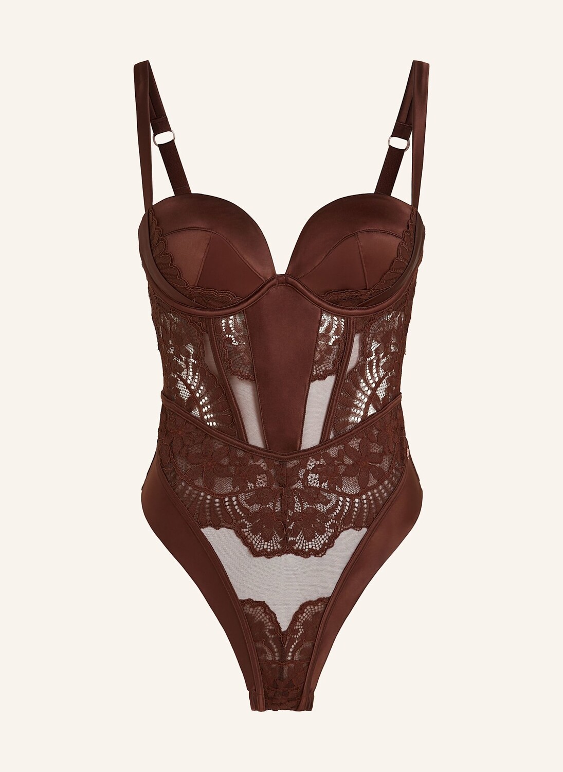 

Боди индиго Hunkemöller, коричневый