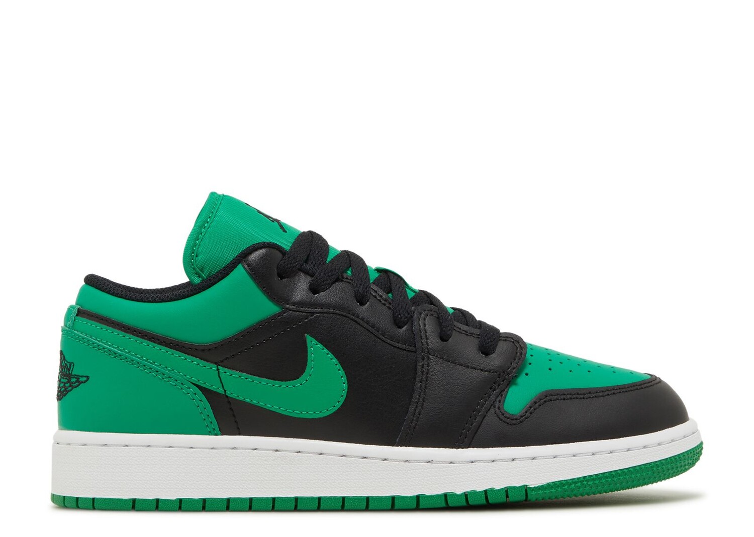 

Кроссовки Air Jordan Air Jordan 1 Low Gs 'Black Lucky Green', зеленый