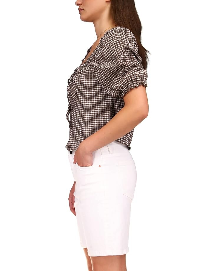 

Топ Sanctuary Remember Me Gingham Top, цвет Chocolate Gingham