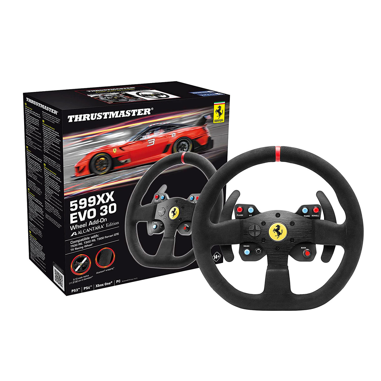 

Рулевое колесо Thrustmaster 599XX EVO 30 Wheel Alcantara Edition, черный