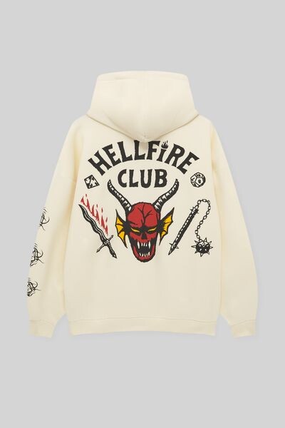 

Толстовка Hellfire Club с графическим принтом «Очень странные дела» PULL&BEAR