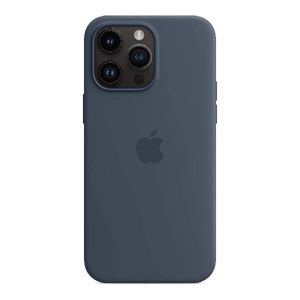 

Чехол силиконовый Apple iPhone 14 Pro Max с MagSafe, storm blue, Синий, Чехол силиконовый Apple iPhone 14 Pro Max с MagSafe, storm blue