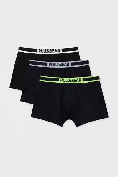

3 пары боксеров на поясе с логотипом PULL&BEAR