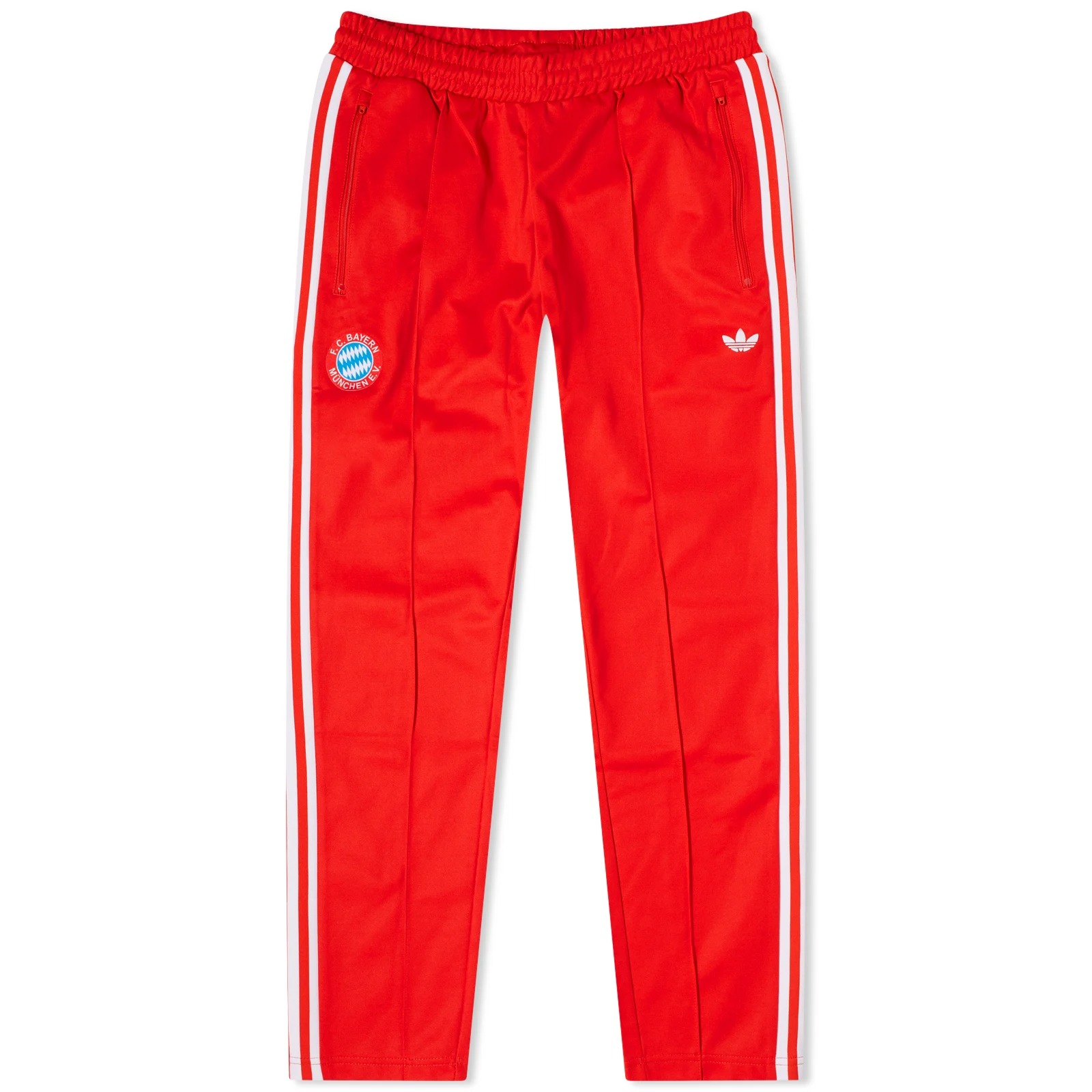Спортивные брюки Adidas FC Bayern Munich OG Beckenbauer Track, красный/белый