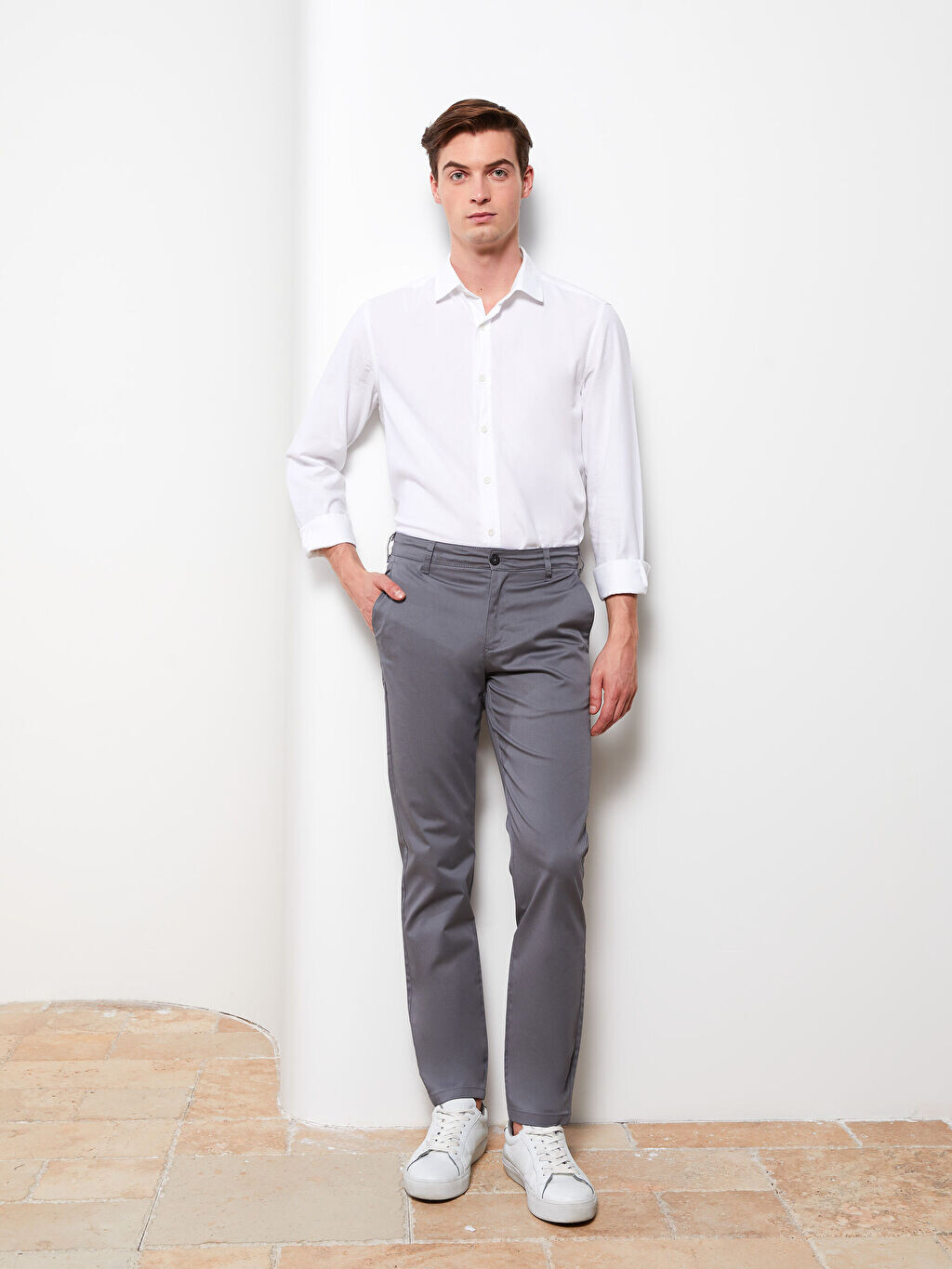 

Мужские брюки чинос Slim Fit из габардина LCWAIKIKI Classic