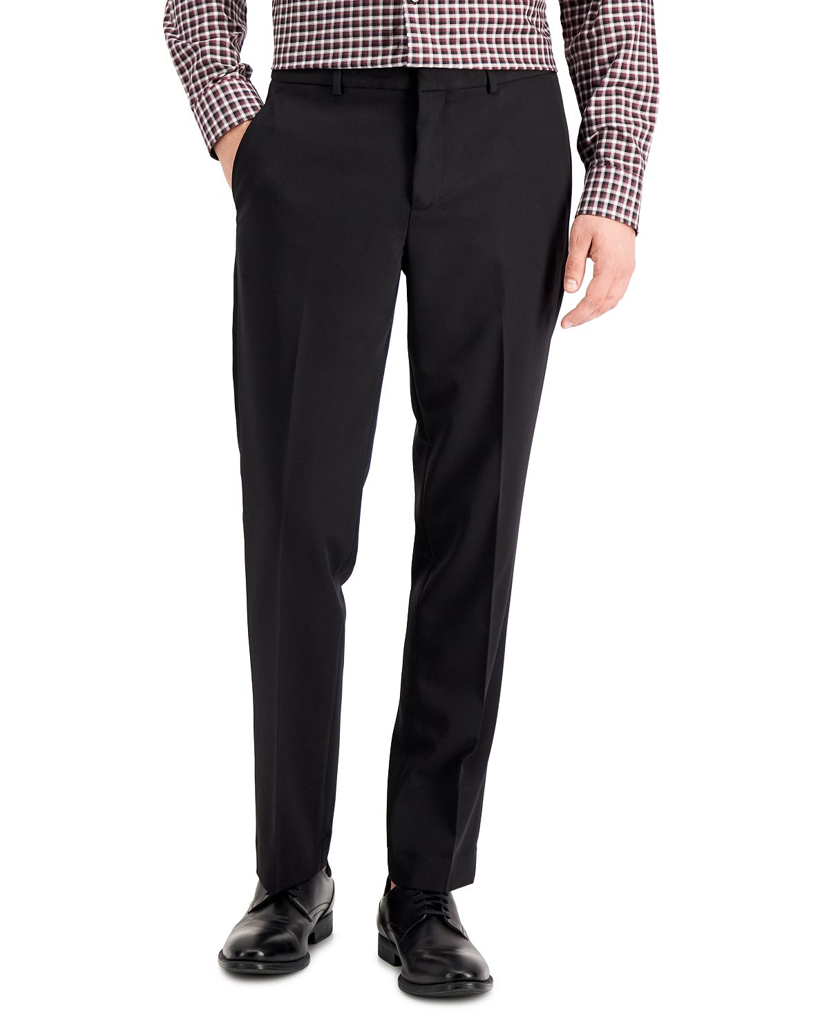Мужские брюки modern-fit stretch solid resolution Perry Ellis Portfolio, черный