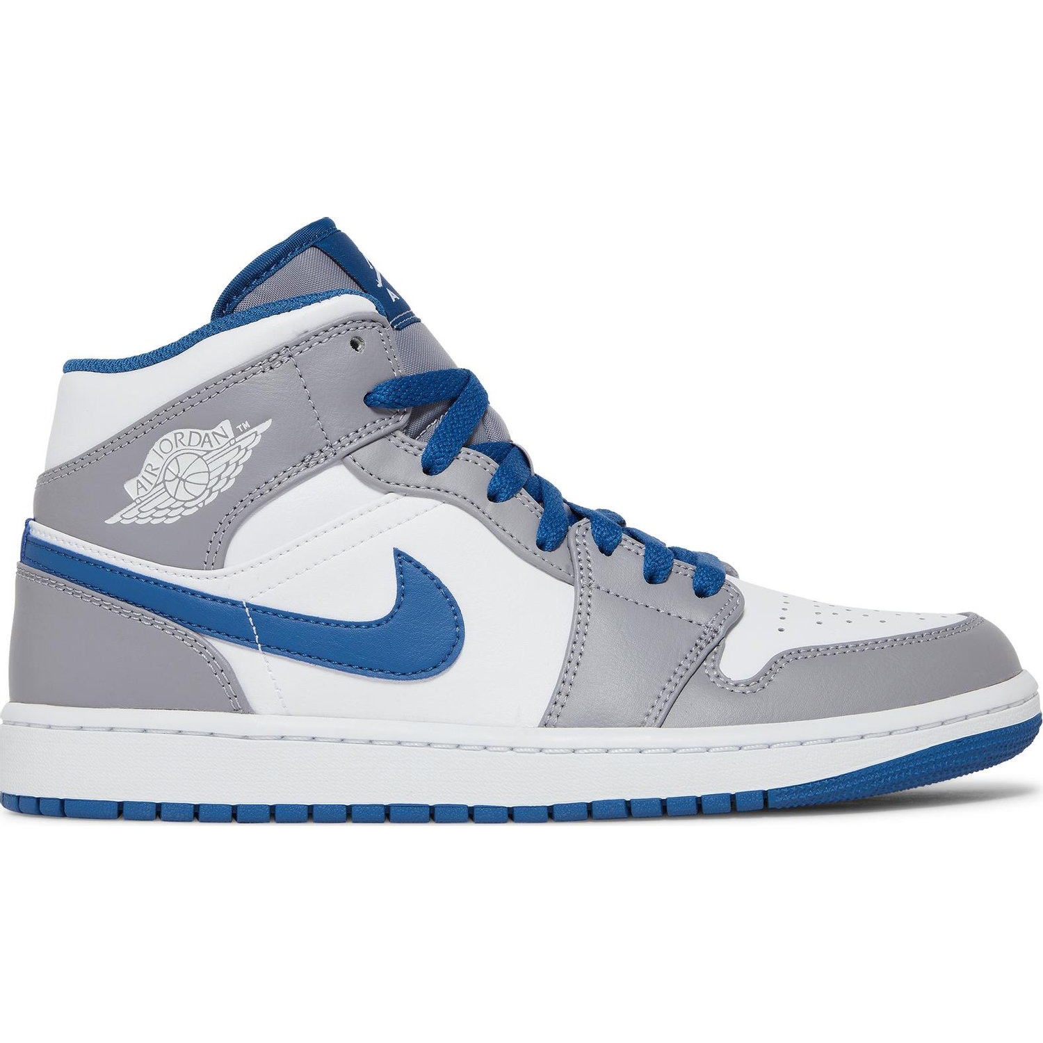 Кроссовки Nike Air Jordan 1 Mid, серый кроссовки nike air jordan 1 mid темно синий белый