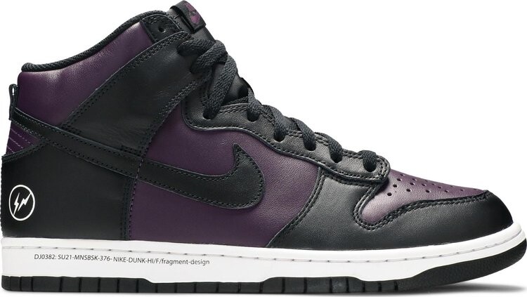 

Кроссовки Nike Fragment Design x Dunk High, фиолетовый (Размер 43 RU)