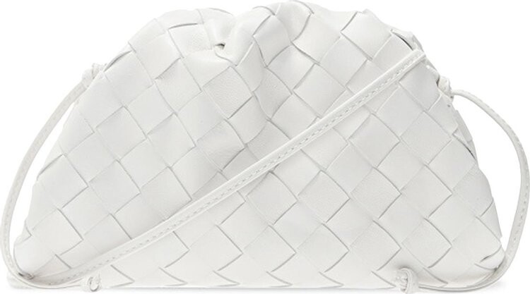 

Сумка Bottega Veneta The Mini Pouch Shoulder Bag Chalk/Gold, белый