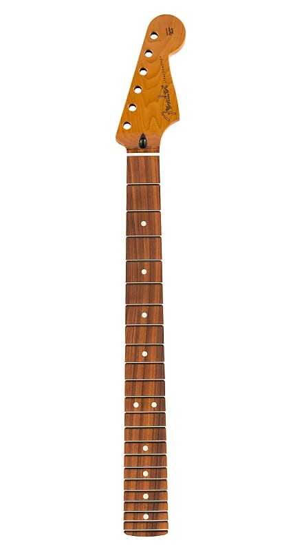 

Гриф Fender Roasted Maple / Pau Ferro FB Stratocaster, 22 лада Jumbo, 12 дюймов — плоскоовальная форма Roasted Maple / Pau Ferro FB Stratocaster Neck, 22 Jumbo Frets, 12" - Flat Oval Shape