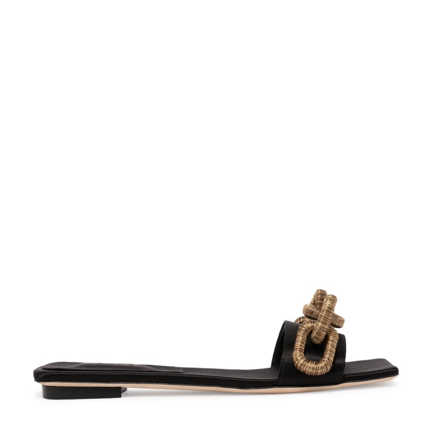 

Мюли SERENA UZIYEL Catena flat mules, черный