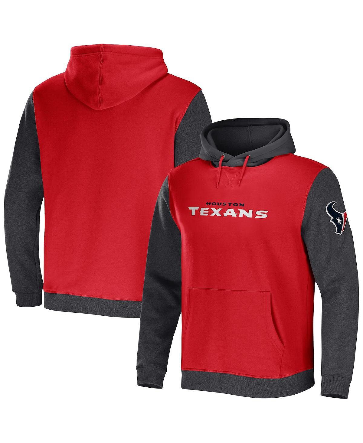 

Мужская коллекция nfl x darius rucker от red, charcoal houston texans пуловер с капюшоном с цветными блоками Fanatics, мульти, Красный