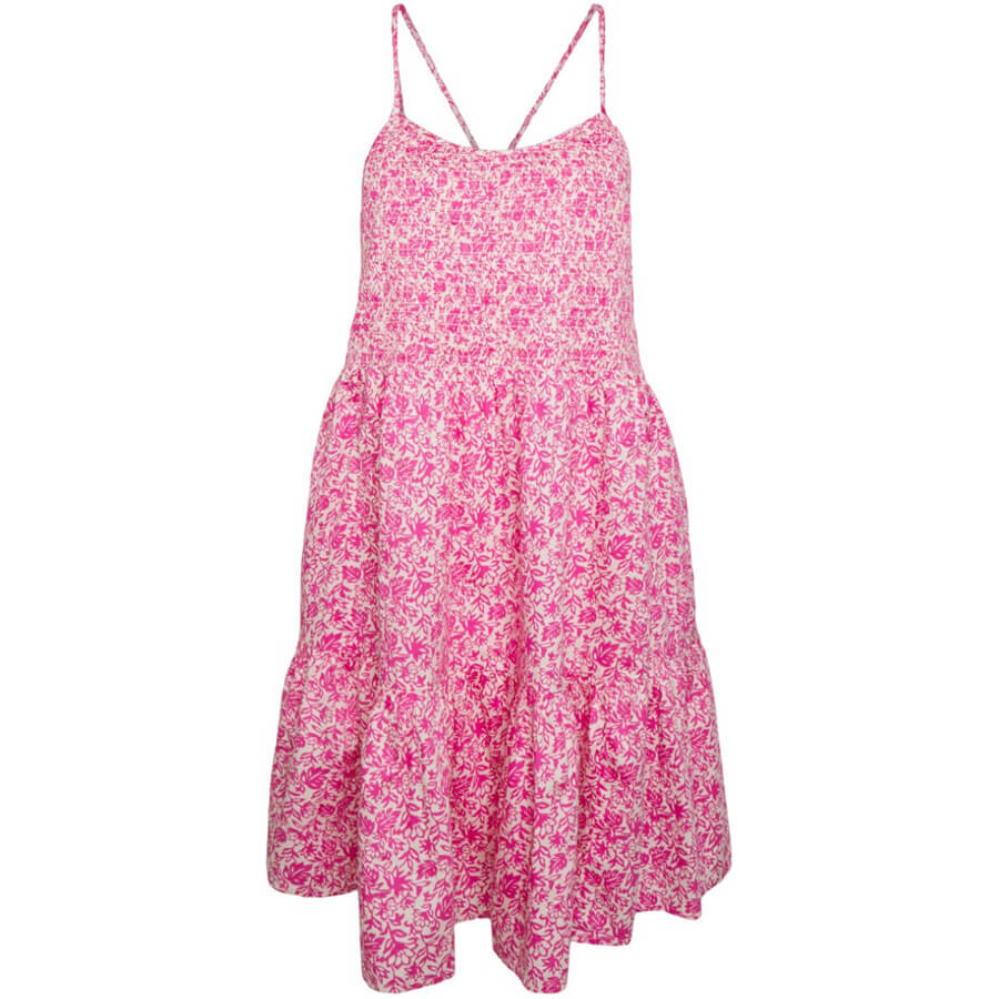 

Платье Gap Smocked Tiered Mini, розовый