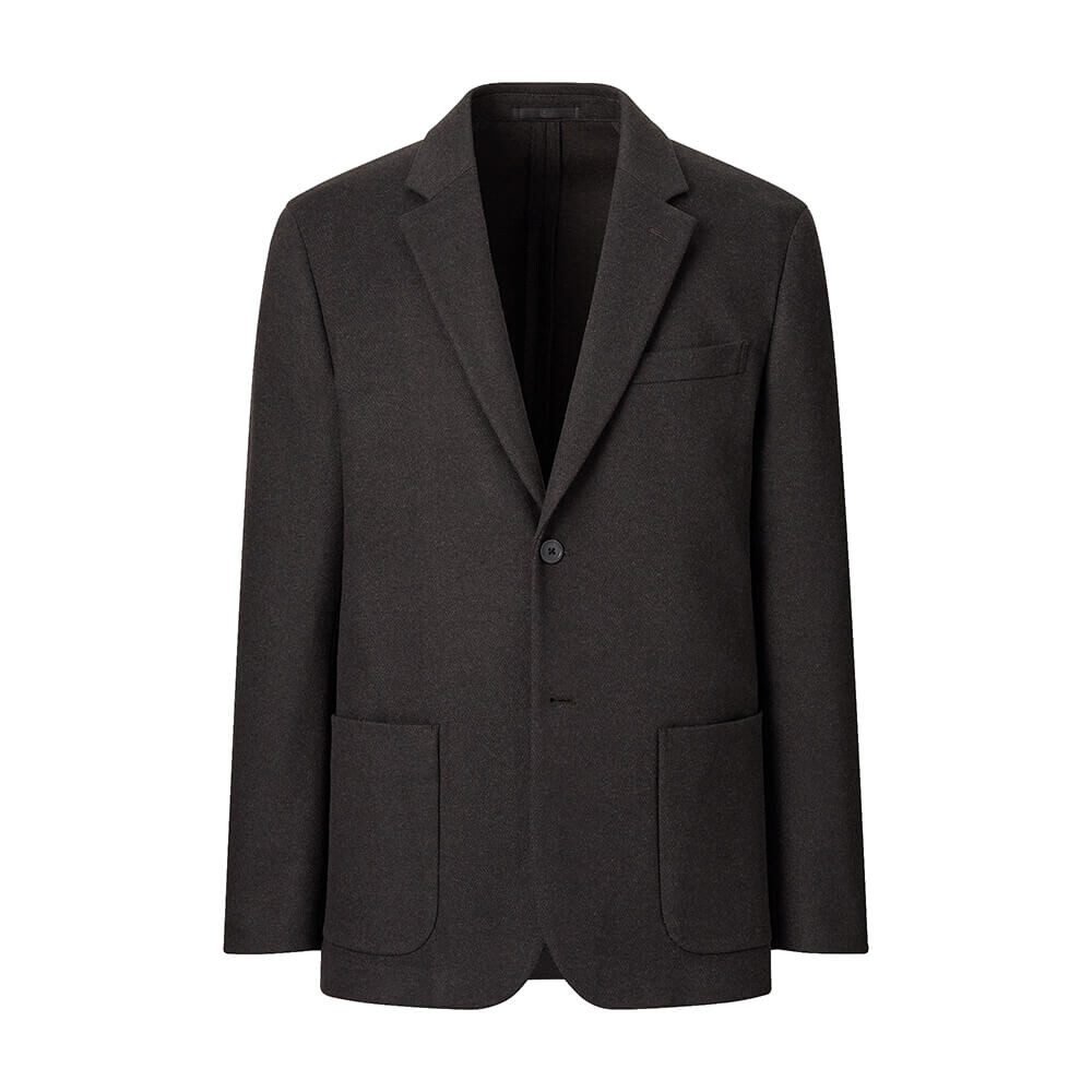 

Пиджак Uniqlo Wool-Like Comfort, темно-коричневый