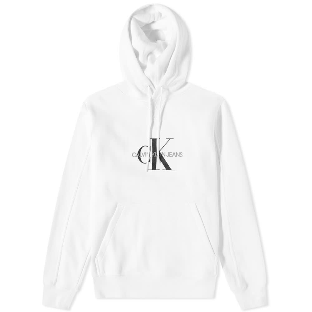 

Толстовка Calvin Klein Archival Monogram Flock Hoody, Белый