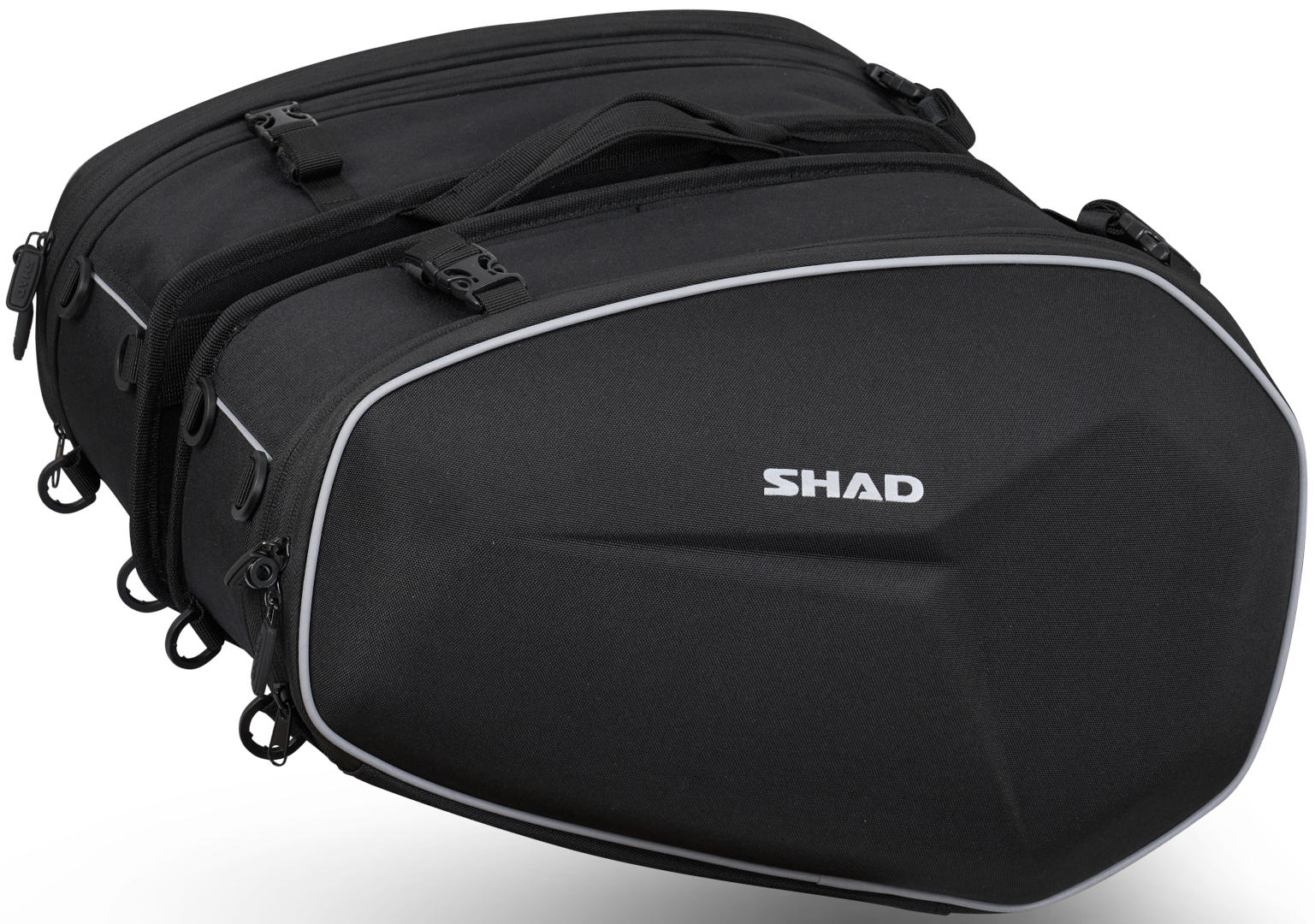 Комплект сумок SHAD E48 2 седельных, черный комплект сумок поясная tuffoni черный
