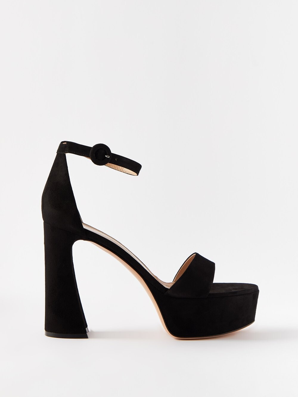 

Замшевые босоножки holly 70 на платформе Gianvito Rossi, черный