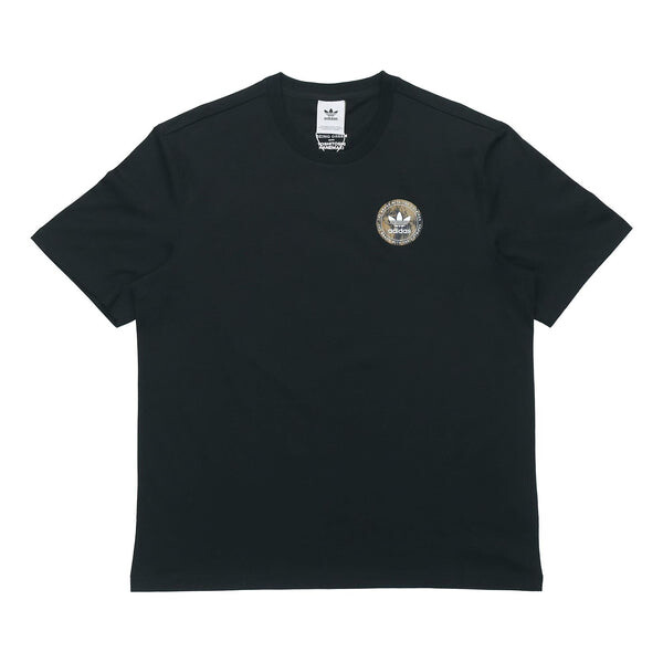 

Футболка Adidas originals Artist Tee Ss Pattern Printing Sports Male Black, Черный