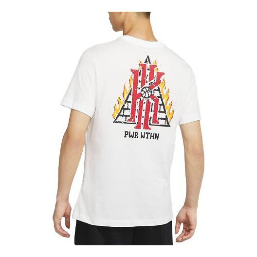 

Футболка Nike Dri-FIT Kyrie Kyrie Irving Printing Round Neck Sports Short Sleeve White, Белый