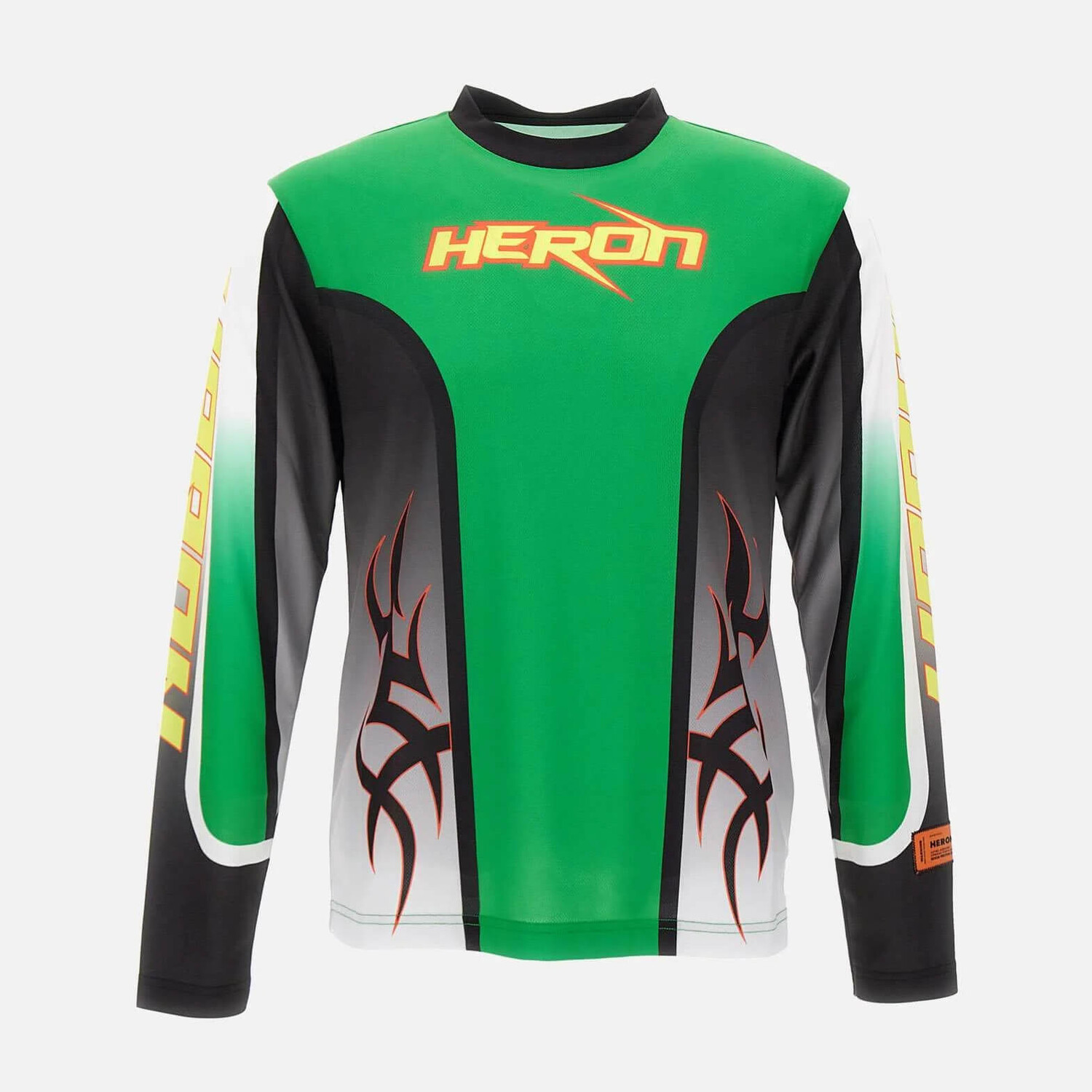 

Футболка с длинным рукавом Heron Preston Dry Fit 'Green/Black', зеленый/мультиколор