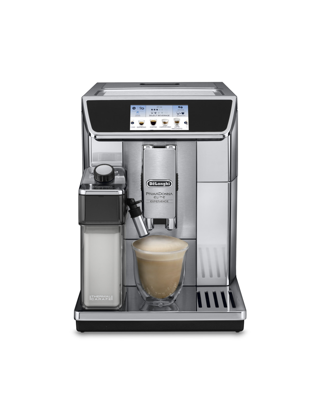 Автоматическая кофемашина DeLonghi ECAM650.85.MS, металлик/черный автоматическая кофемашина delonghi dinamica plus d9t серебряный