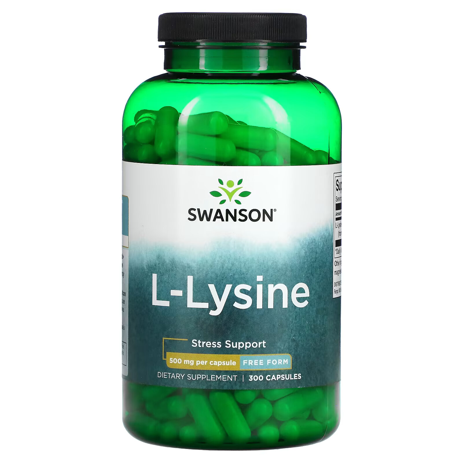 цена Swanson, L-лизин, 500 мг, 300 капсул