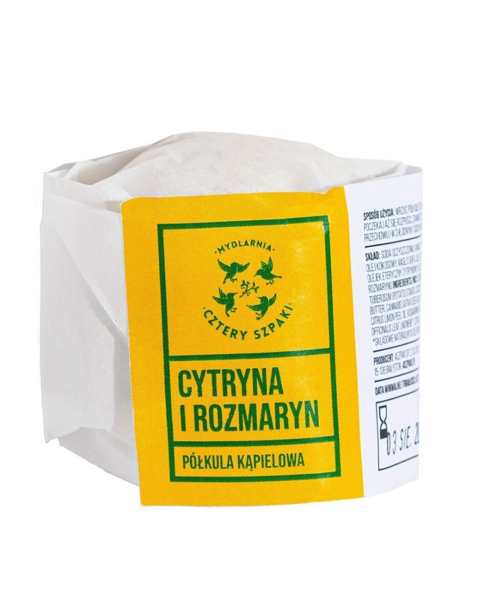 

Mydlarnia Cztery Szpaki Cytryna i Rozmaryn полусфера для ванны, 55 g