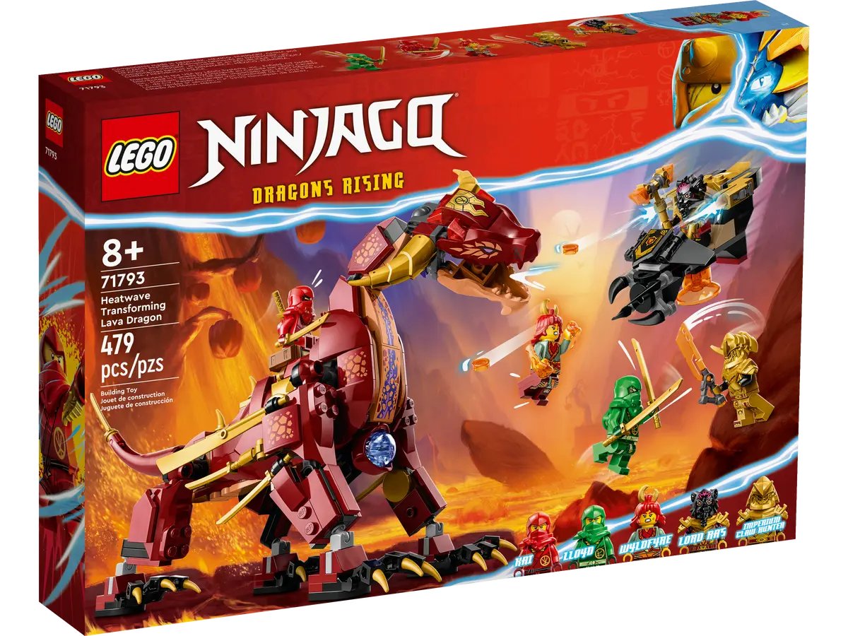 Конструктор Lego Ninjago Heatwave Transforming Lava Dragon 71793, 479 деталей ps4 игра ubisoft immortals fenyx rising