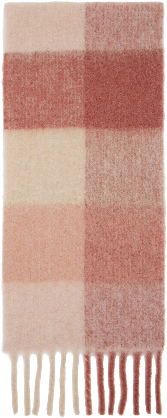 

Шарф в клетку Pink & Off-White Aster Holzweiler
