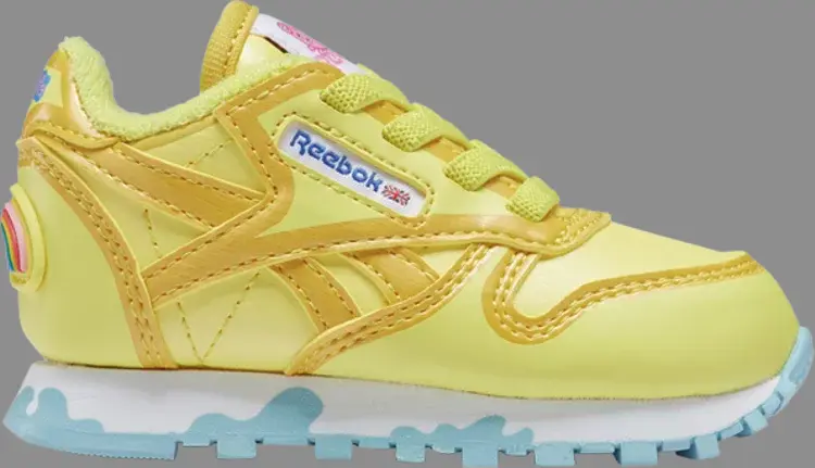 

Кроссовки peppa pig x classic leather toddler 'power yellow' Reebok, желтый