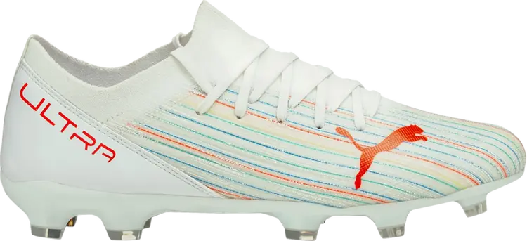 

Бутсы Puma Ultra 3.2 FG AG White Red Blast, белый