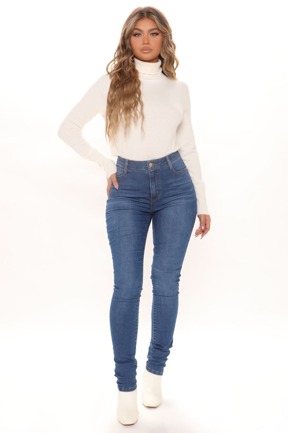 

Джинсы скинни Fashion Nova SS065T, синий