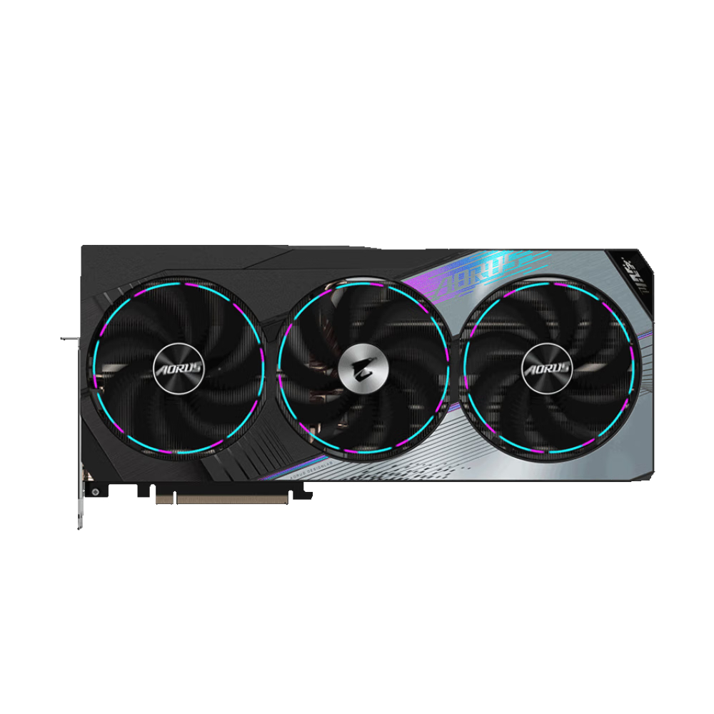 Видеокарта Gigabyte GeForce RTX 4080 SUPER Master, GV-N408SAORUS M-16GD, 16 ГБ, черный видеокарта gigabyte nvidia geforce rtx 4080 aorus master 16384mb gv n4080aorus m 16gd