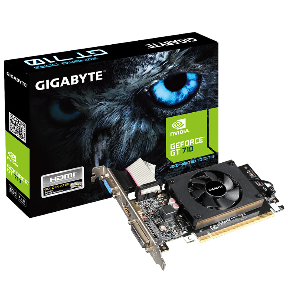 цена Видеокарта графическая Gigabyte GeForce GT 710 GDDR4 2GB
