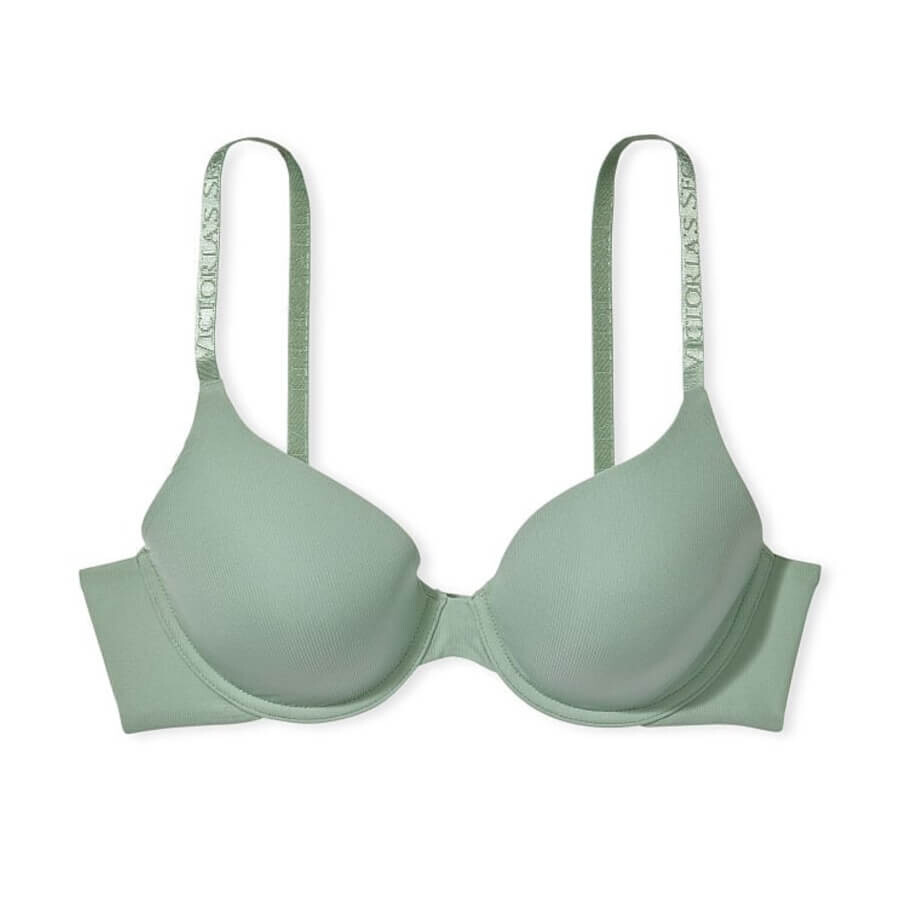 

Бюстгальтер на косточках Victoria's Secret The T-shirt Lightly Lined Full Coverage, светло-зеленый
