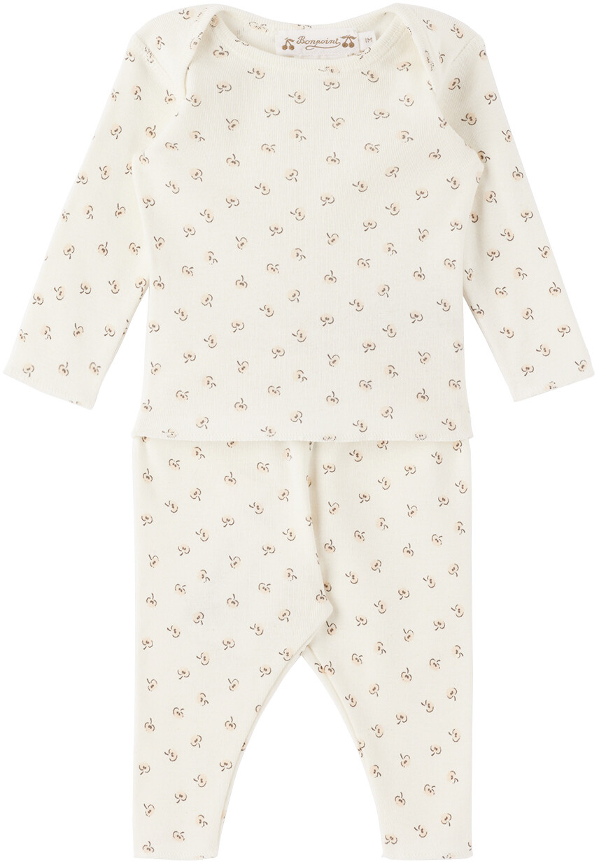 

Футболка с длинным рукавом и брюки для отдыха Baby Off-White Timi Bonpoint