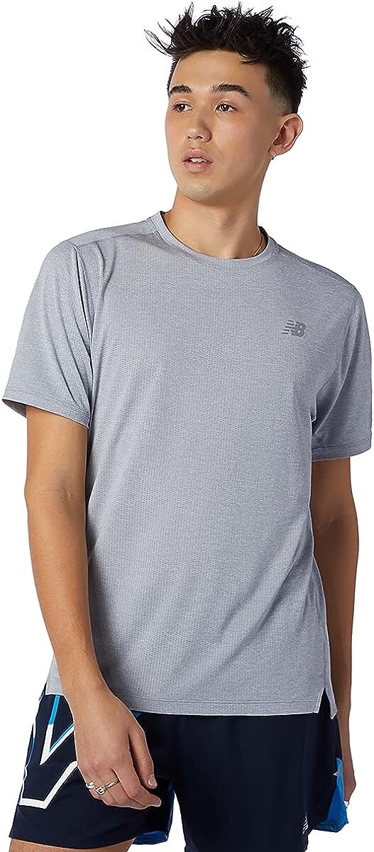 

Футболка New Balance Men's Impact Run Short Sleeve, серый